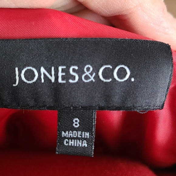 Red and black lace bodice dress size 8 - Picture 5 of 5